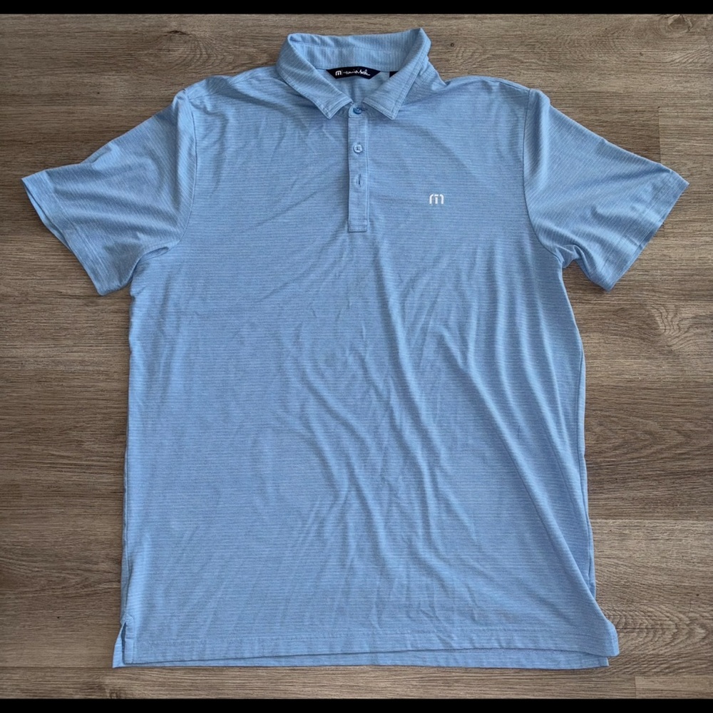 Travis Mathew Sky Blue & Blue Polo Shirt Bundle - Picture 5 of 9